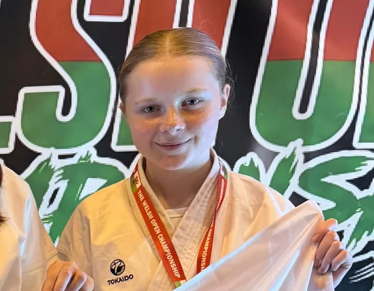 Freya, Assistant Instructor at Maesteg Shotokan Karate Club